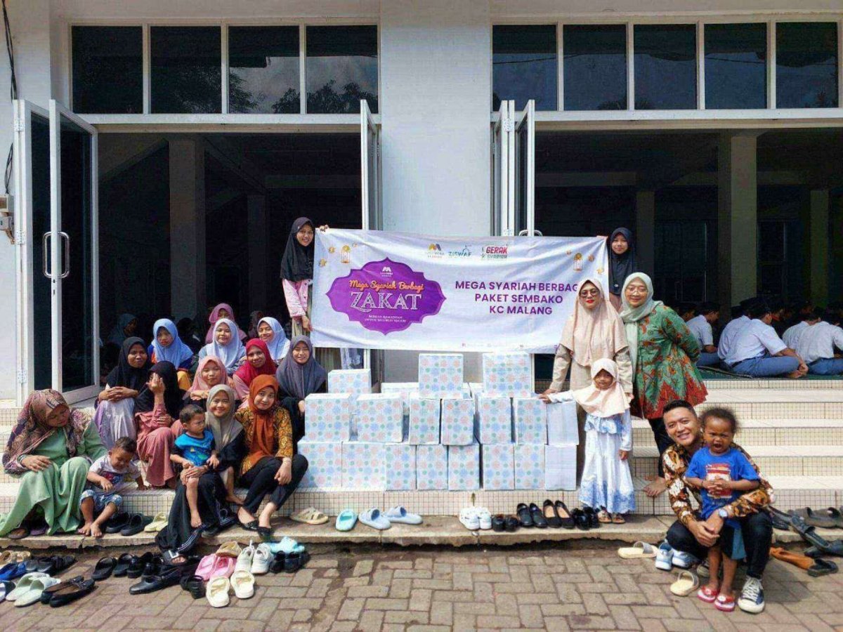 Momentum Bulan Suci Ramadan, Bank Mega Syariah Bagikan 5.800 Paket Sembako