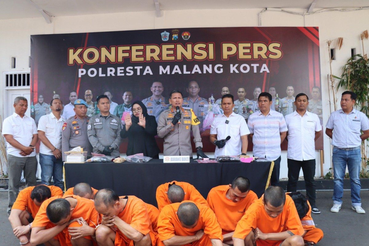 Operasi Tumpas Narkoba Semeru 2023, Polresta Malang Kota Berhasil Amankan 26 Tersangka