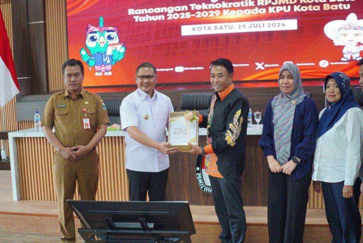 Penyampaian Rancangan Teknokratik RPJMD Kota Batu Tahun 2025-2029 Kepada KPU Kota Batu