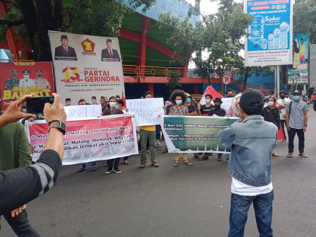 Bersih dari Gerakan Separatis, Aksi Damai Masyarakat Malang Dukung NKRI