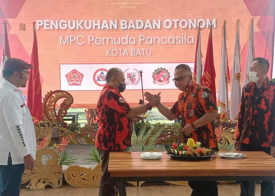 Abdikan Diri Pada Masyarakat, MPC Pemuda Pancasila Kota Batu Kukuhkan Banom