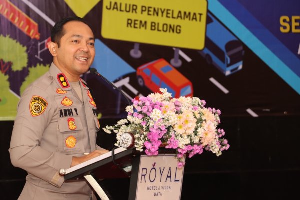 Kapolres Batu AKBP Andi Hadiri Rakor FLLAJ, Bahas Penataan Keselamatan dan Kenyamanan Berlalu Lintas