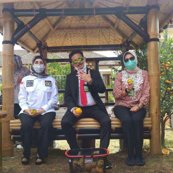 Mentan RI Syahrul Yasin Limpo, Resmikan Taman Sains Pertanian Jeruk di Balitjestro