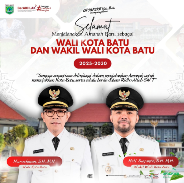 Iklan Ucapan Pelantikan Wali Kota Batu dan Wakil Wali Kota Batu