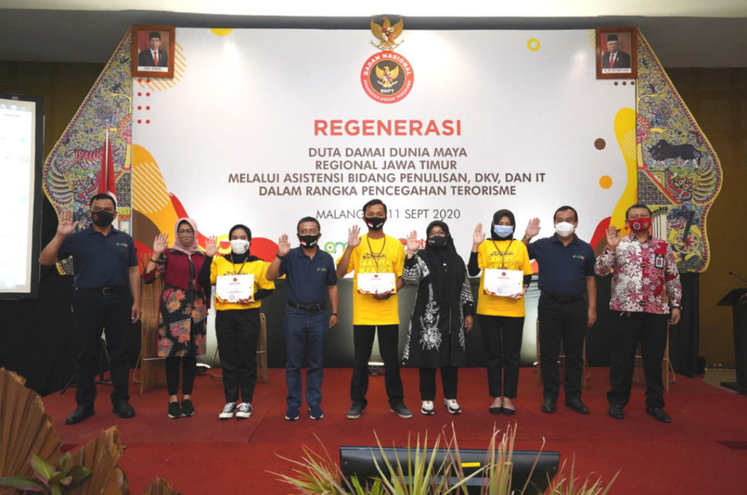 Wawali Batu, Hadiri Regenerasi Duta Damai Dunia Maya Regional Jawa Timur