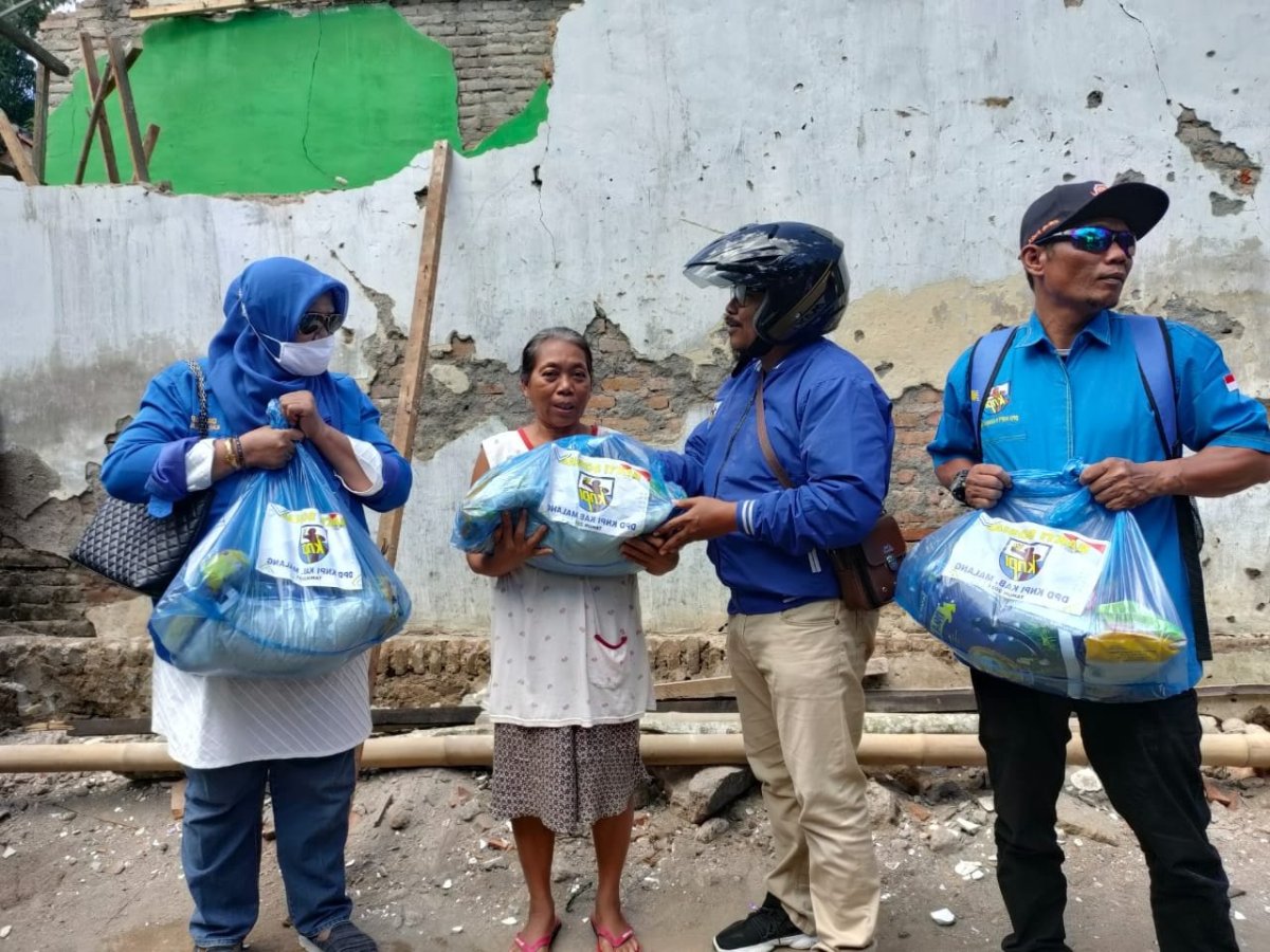 Santuni Korban Gempa, DPD KNPI Kabupaten Malang Jalankan “Ride for Humanity”
