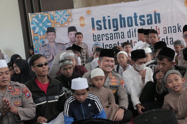 Harmoni Dalam Kemanusiaan, Polresta Malang Kota Gelar Muharram Berkah Bazar Ceria untuk Anak Yatim Piatu dan Difabel
