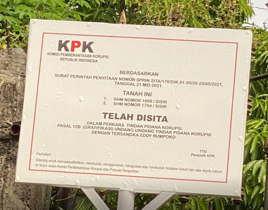 KPK Sita Sebidang Tanah di Kota Batu, MCW: Ada Dugaan Potensi Praktik Pencucian Uang