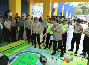 Jelang Laga Arema FC vs Persib, Kapolres MalangGelar Simulasi Ini