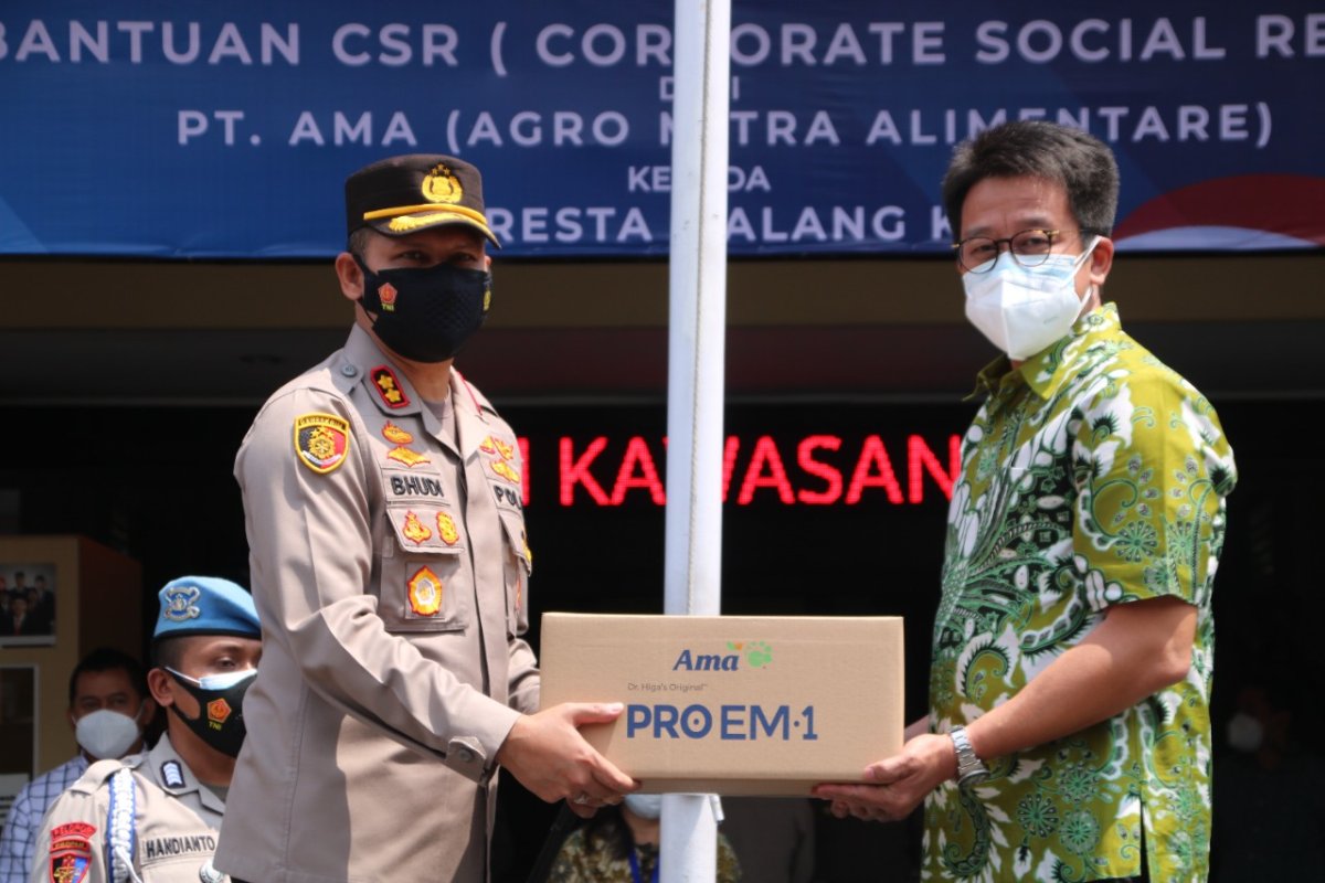 Kapolresta Malang Kota, Apresiasi dan Berterimakasih Kepada PT. AMA