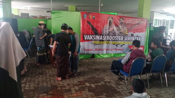 Mudik Sehat dan Aman, Polresta Malang Kota Gelar Vaksinasi Booster