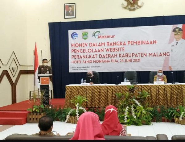 Diskominfo Kabupaten Malang, Gelar Monev Perkuat Kapasitas Operator Web