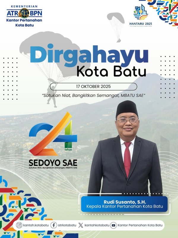 Iklan Ucapan Hari Jadi Kota Batu ke-24