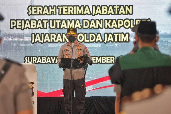 Kapolda Jatim, Sertijab 12 PJU dan Kapolres Jajaran Polda Jatim