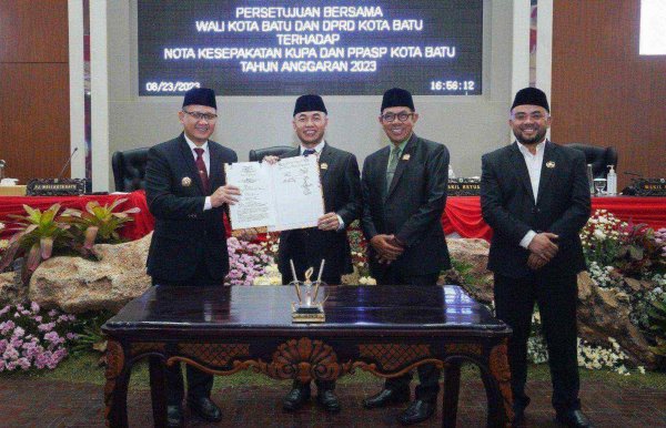 Penandatanganan Nota Kesepakatan KUPA dan PPAS Tahun 2023: Pj. Wali Kota Batu Aries: Mendorong Transformasi Ekonomi dan Pembangunan Kota Batu
