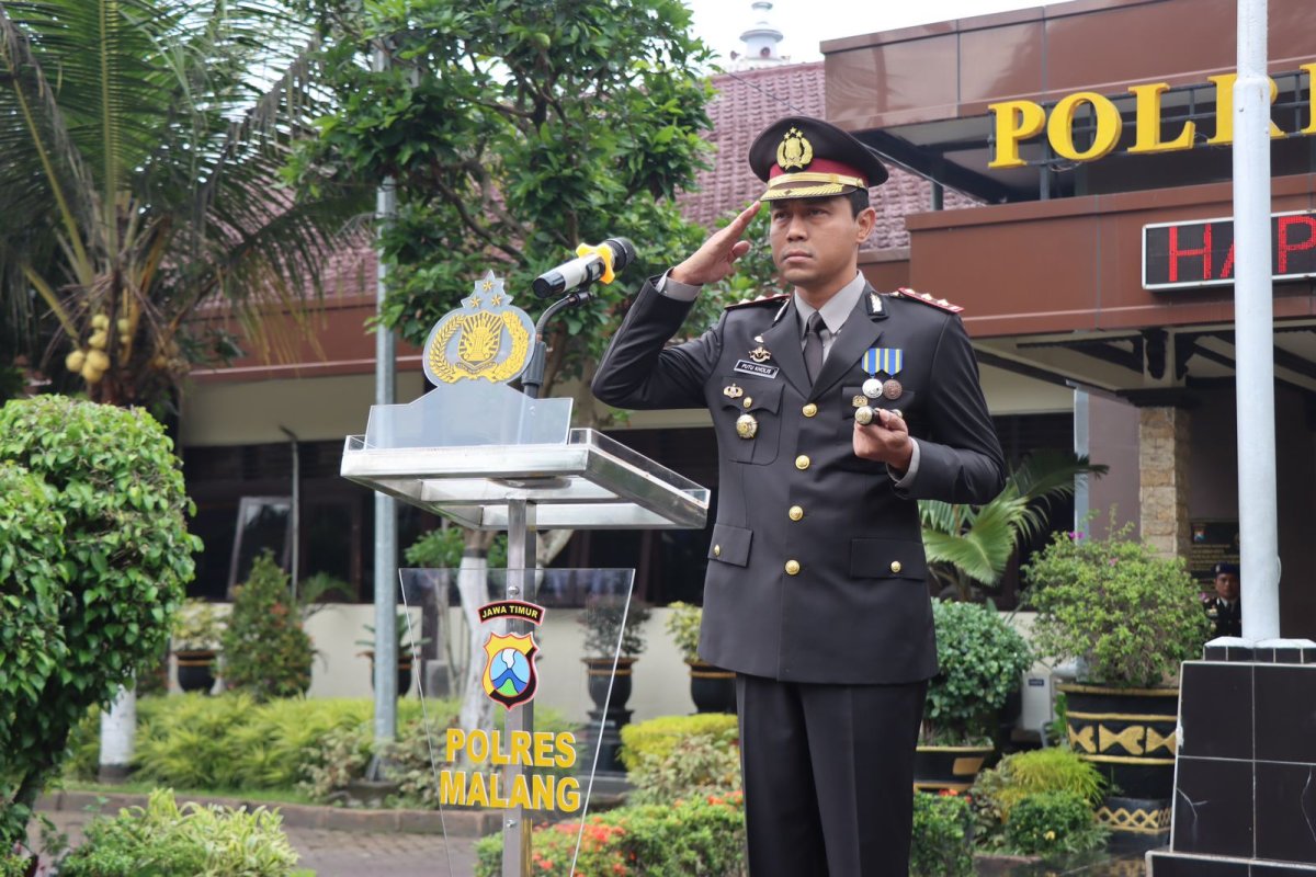 Kapolres Malang AKBP Putu Kholis, Jadi Inspektur Upacara Peringatan Hari Pahlawan Nasional 10 November