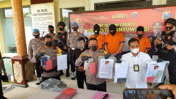 Polresta Banyuwangi, Ungkap Kasus Pembuatan Tes Rapid Antigen Palsu