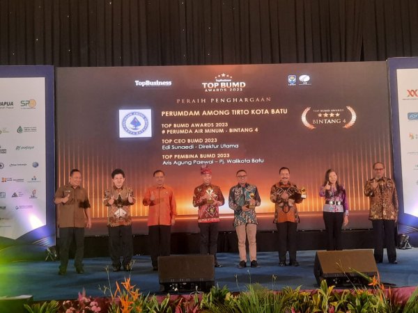 Perumdam Among Tirto Raih Penghargaan TOP CEO BUMD 2023, Dirut: Terus Tingkatkan Pelayanan