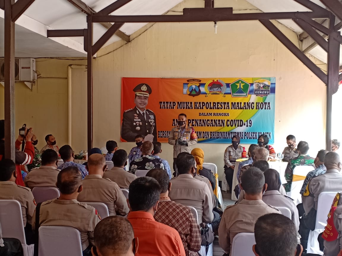 Kapolresta Malang Kota Optimalkan Bhabinkamtibmas, Tangani Covid-19