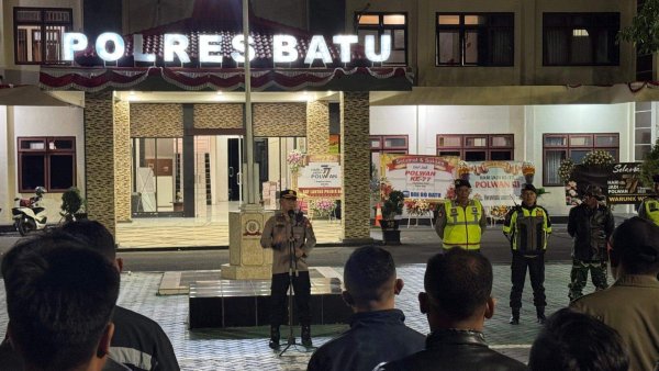 Polres Batu Gelar Patroli Skala Besar, Jaga Kondusifitas Keamanan dan Kenyamanan Masyarakat