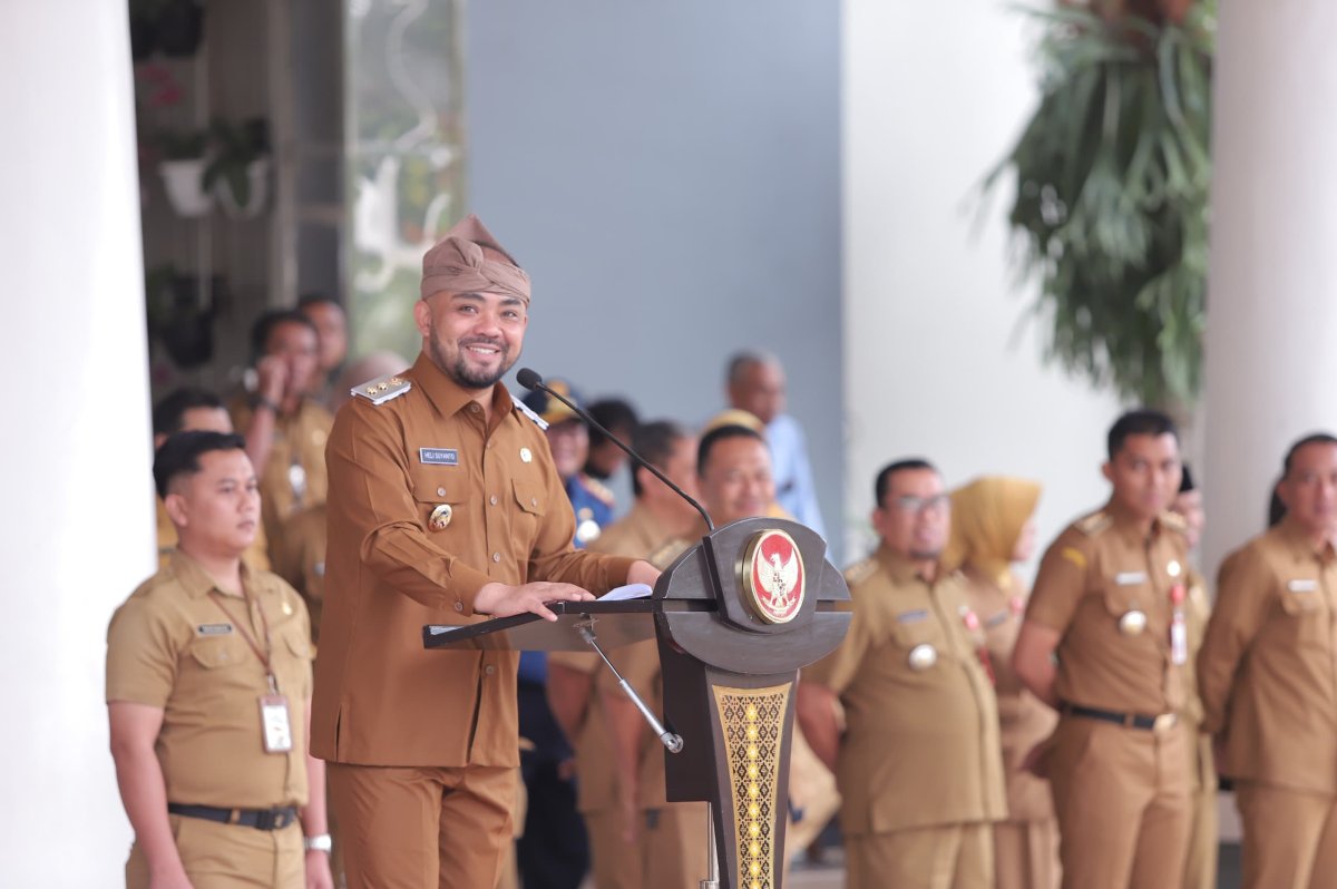 Apel Perdana Pemkot Batu dengan Pemimpin Baru Wakil Wali Kota Batu, Heli Suyanto