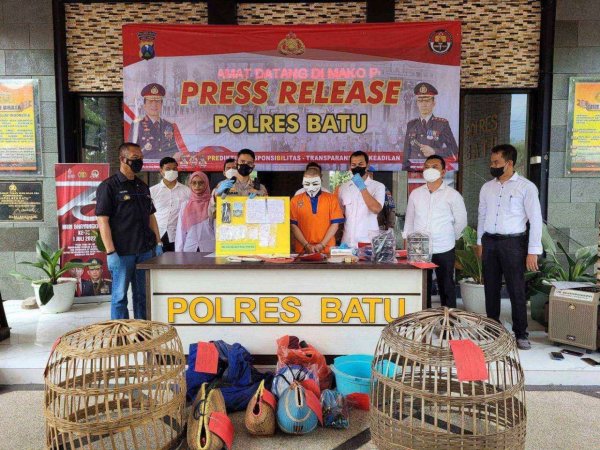 Polres Batu Berhasil Amankan Pelaku Judi Online