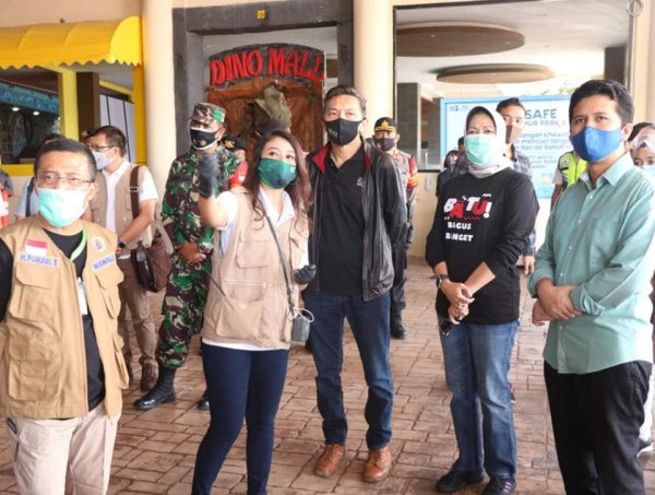 Wagub Jatim Emil Dardak, Tinjau Protokol Kesehatan di Jatim Park 3