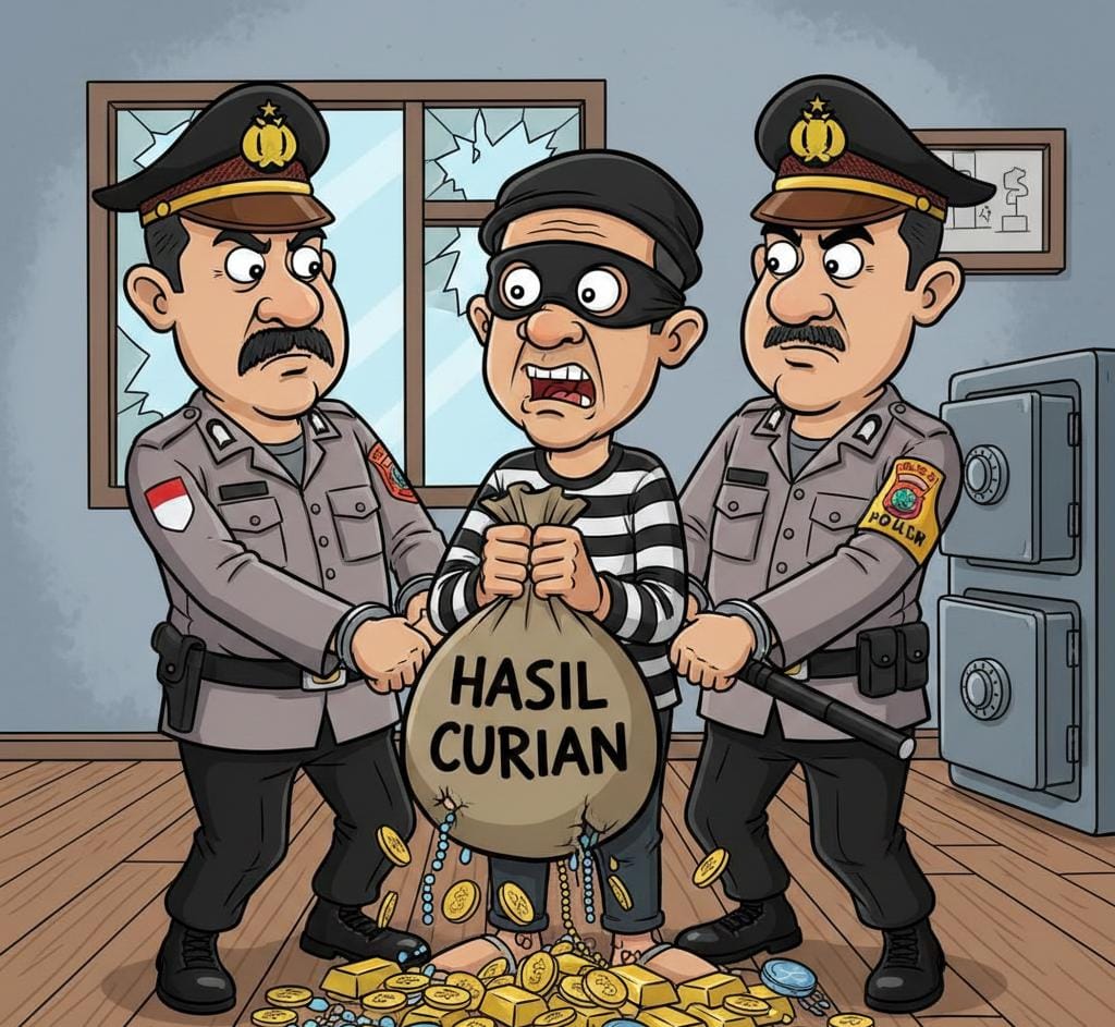 Bobol Brankas, Dua Pemuda Desa Junrejo Diringkus Tim Resmob Singo Mbatu Sat Reskrim Polres Batu