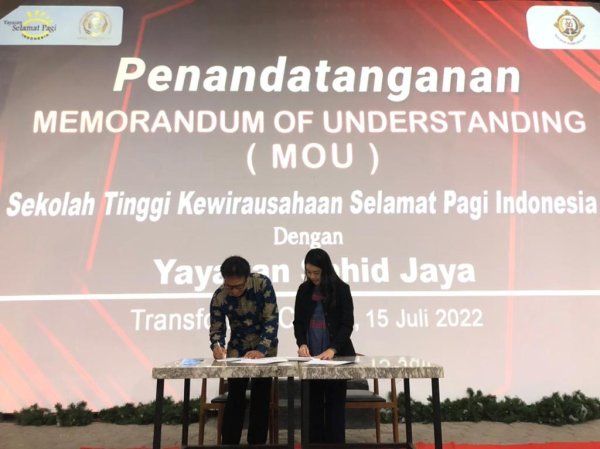 Jalin Kerjasama Kembangkan Pariwisata dan Entrepreneurship, STK SPI Kota Batu MoU dengan Yayasan Sahid Jaya Jakarta