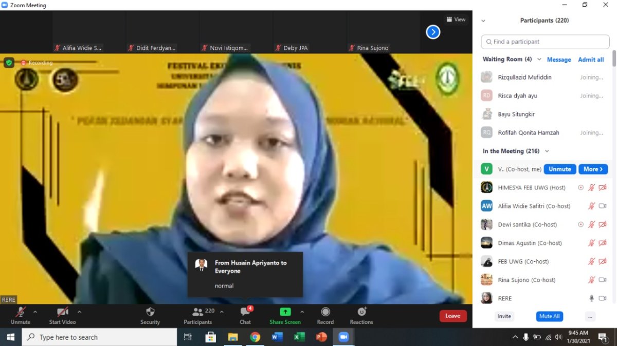 Peringati Dies ke-50, Himesya UWIGA Malang Adakan Webinar Nasional