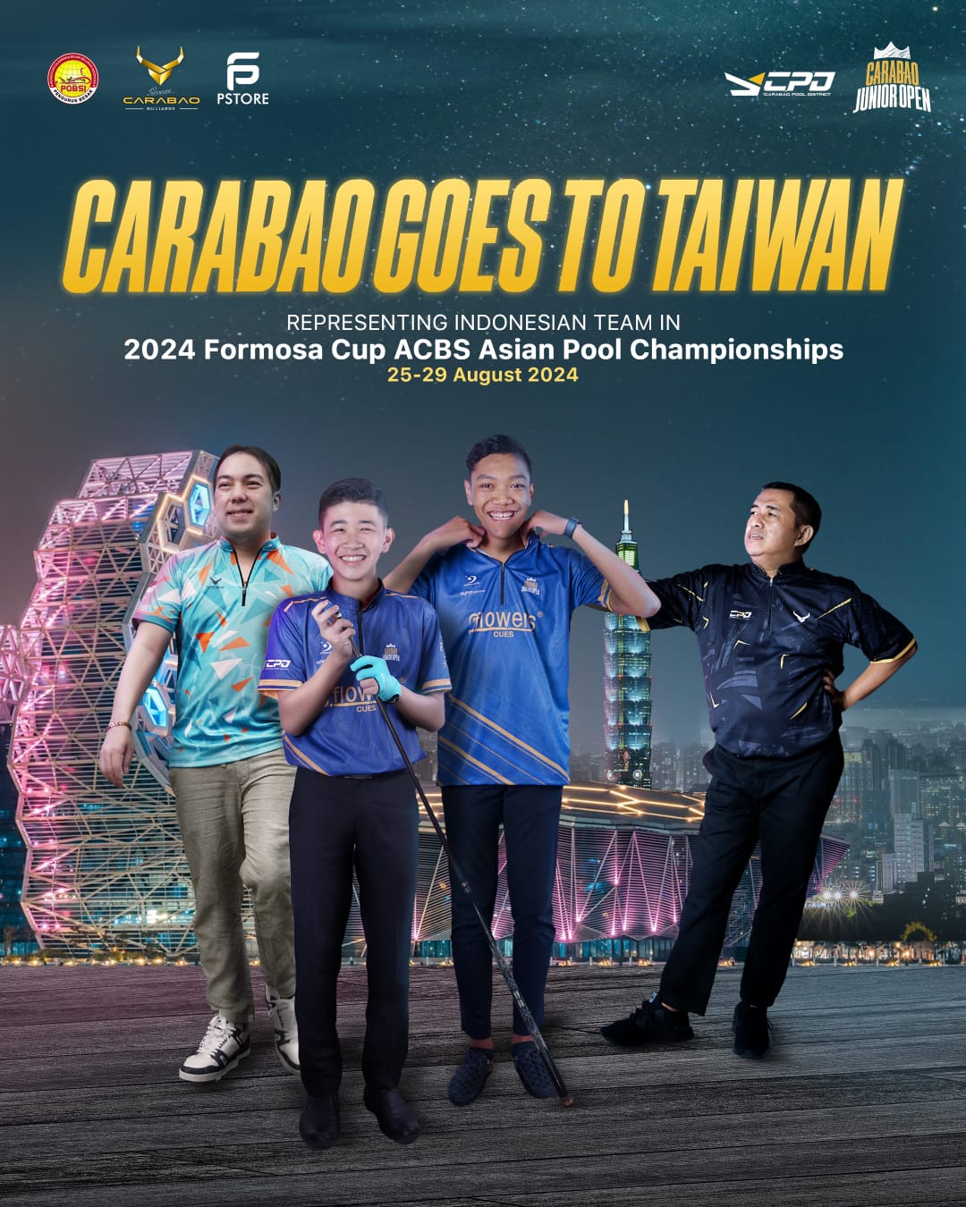 CEO & Founder Carabao Biliards Indonesia Hendra Kurniawan Berikan Hadiah Atlet Junior dan Senior