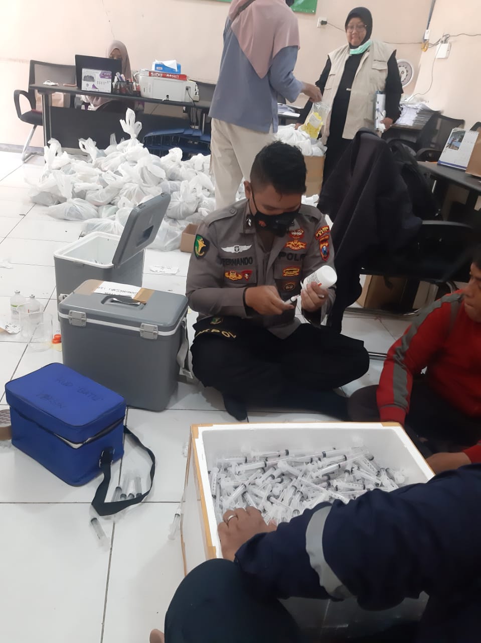 Tangkal PMK, Polres Batu Percepat Vaksin Dosis II Sesuai Target