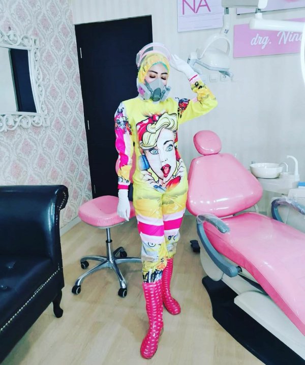 Viral Disebut Netizen Pakai Baju APD Seksi, Ini Cerita Dokter Gigi di Malang