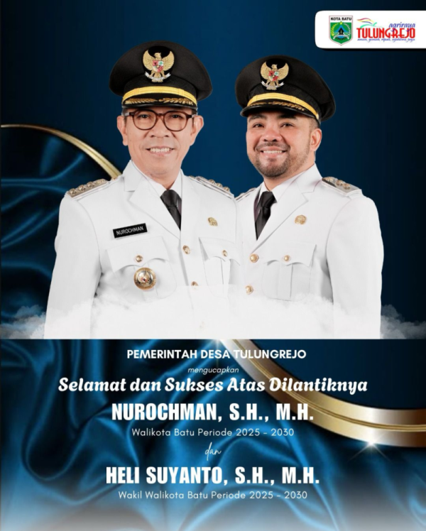 Iklan Ucapan Pelantikan Wali Kota Batu dan Wakil Wali Kota Batu