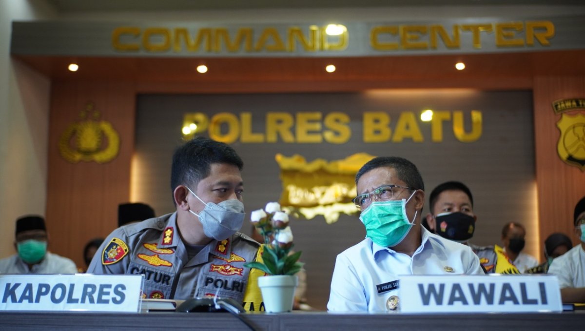 Wawali Batu, Ikuti Rakor Persiapan Pengamanan Idul Fitri 1442 Hijriyah