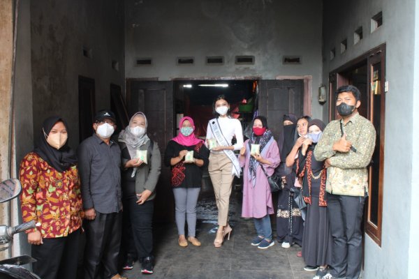 Putri Indonesia Kunjungi Desa Beji Beri Pembinaan UMKM, Kades: Terimakasih