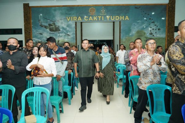 Pangdiv Inf. 2 Kostrad Mayjen TNI Syafrial, Hadiri Perayaan Natal Satuan Divif 2 Kostrad 2022