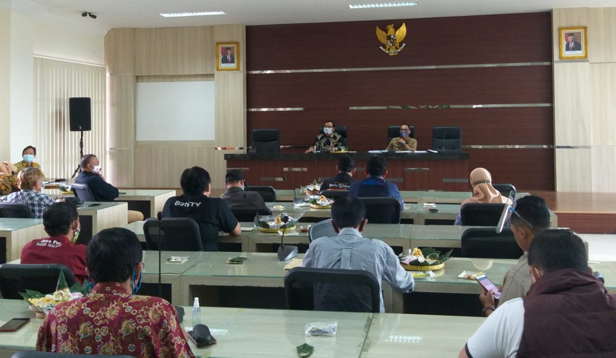 Jalin Kerjasama, Diskominfo Pemkot Batu Gelar Rakor Bersama Wartawan