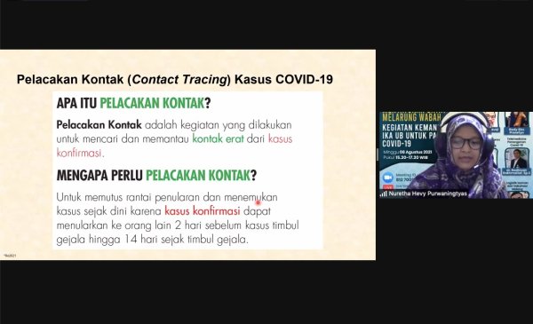 Sosialisasi Virtual, Satgas Covid IKA UB Malang Hadirkan Narasumber dari Relawan