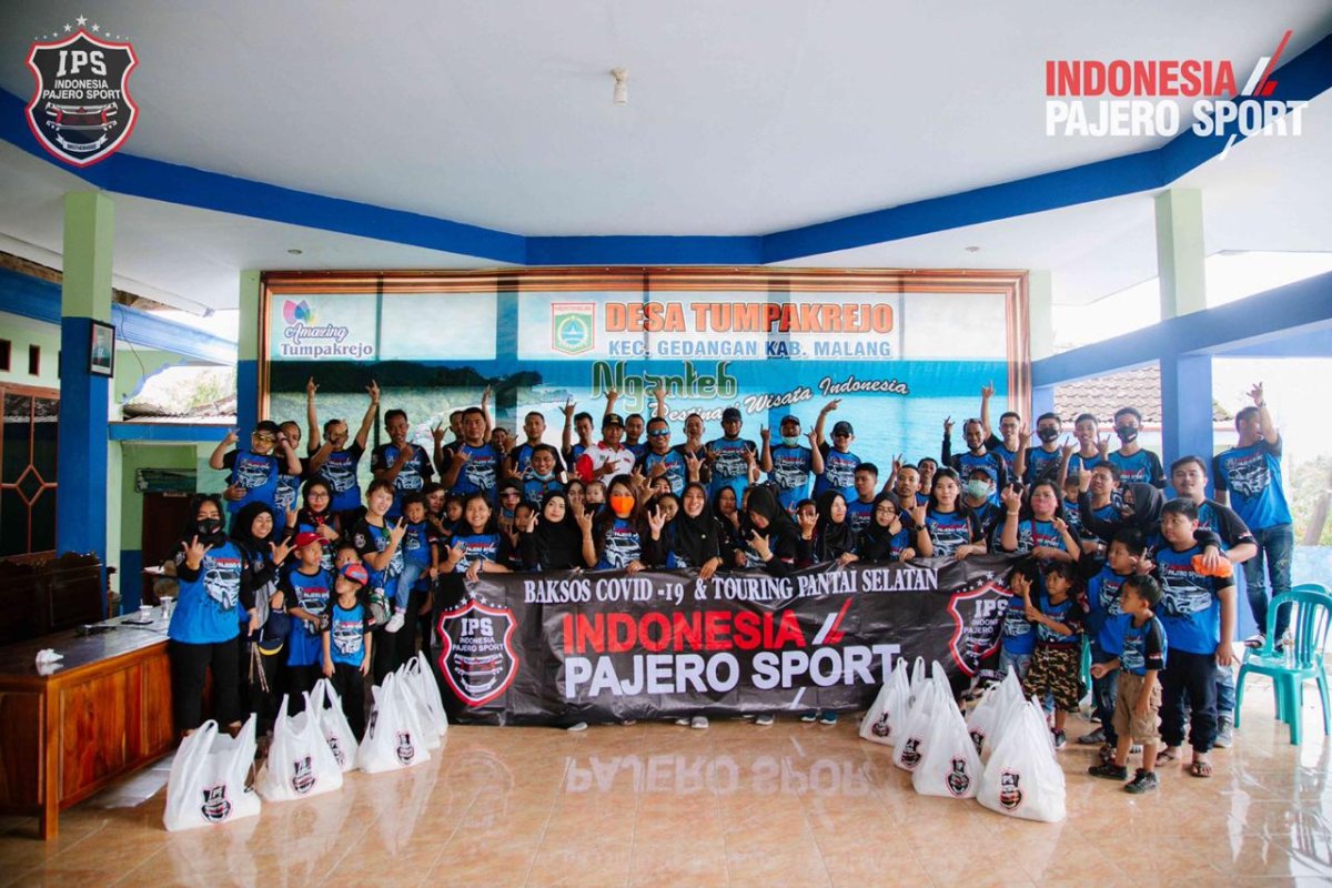 Peduli Covid-19, Indonesia Pajero Sport Bagikan Ratusan Paket Sembako