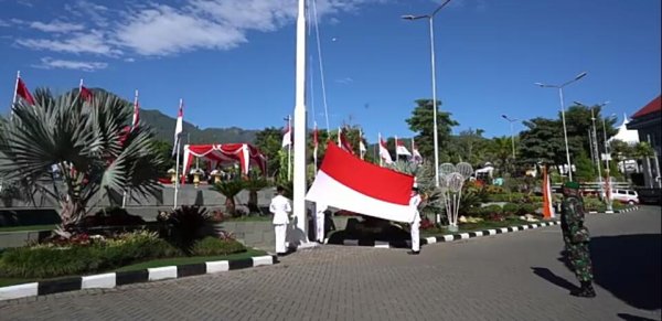 Pemkot Batu Gelar Upacara Kemerdekaan HUT RI ke 75