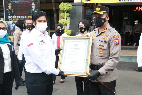 Polresta Malang Kota, Raih Penghargaan dari Komnas TRC PPAI