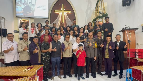 Wakapolres Batu, Kompol Danang Bersama Forkopimda Tinjau Gereja dan Pospam