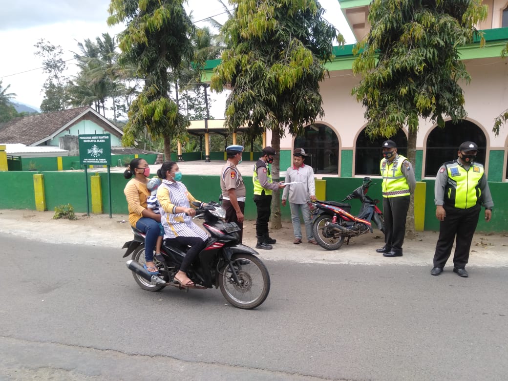 Operasi Yustisi, Polsek Ngantang Jaring Pengendara Motor