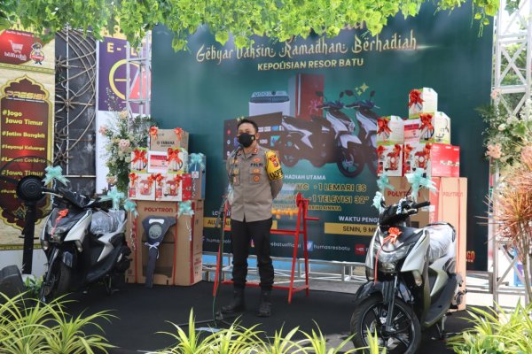 Hadiah Utama Undian Vaksin Ramadhan 2022, AKBP Yogi: Berupa Motor Matic Keluaran Terbaru
