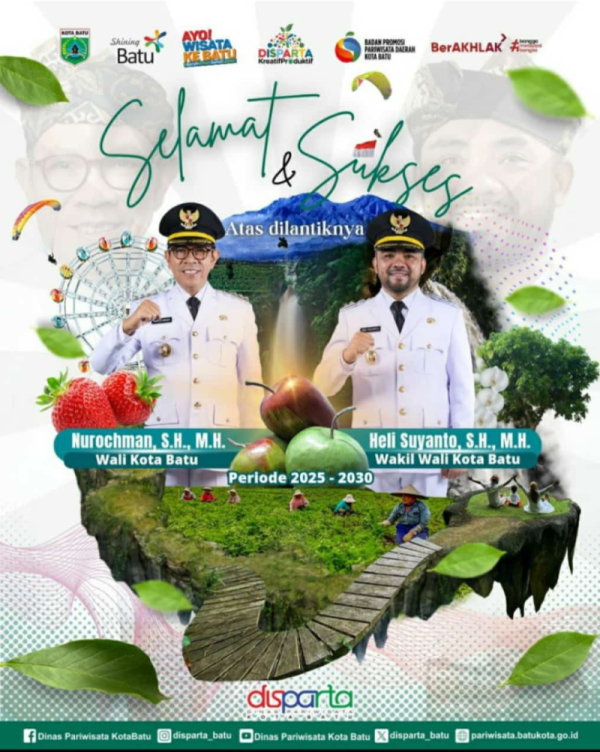 Iklan Ucapan Pelantikan Wali Kota Batu dan Wakil Wali Kota Batu
