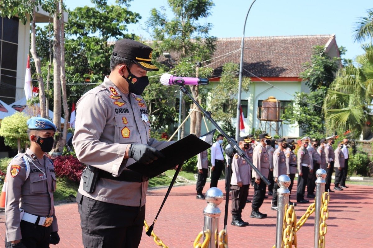 Kapolres Batu Pimpin Sertijab dan Pengukuhan PJU
