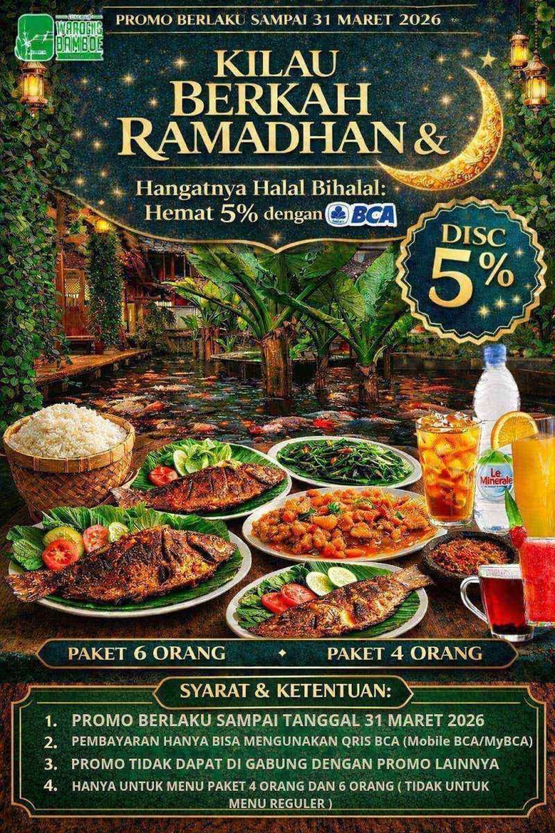 Resto Legendaris Waroeng Bamboe Sidomoeljo, Hadirkan Promo Spesial Ramadan dan Idul Fitri 1447 H