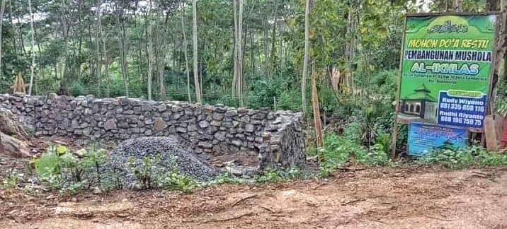 Memprihatinkan, Mushola di DonomulyoPembangunannya Butuh Uluran Tangan