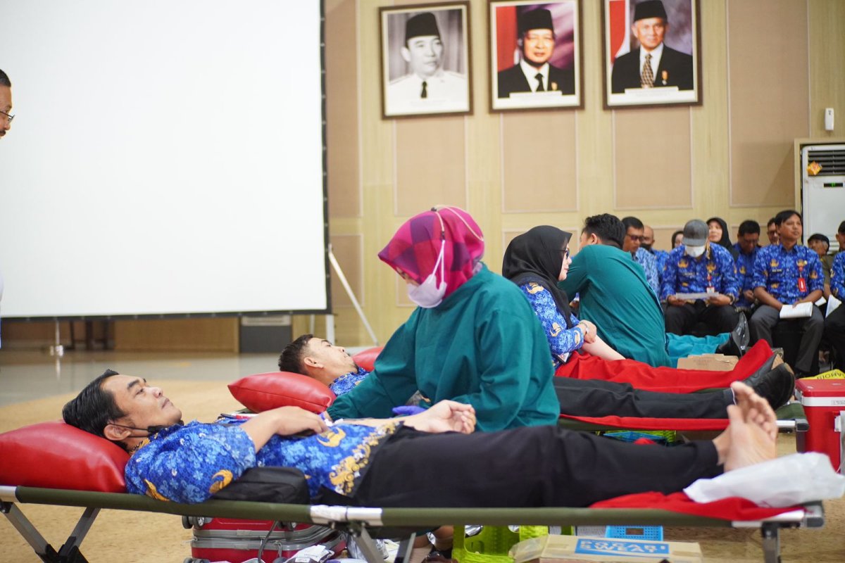Pj. Wali Kota Batu Aries Dukung Kegiatan Donor Darah PMI Kota Batu
